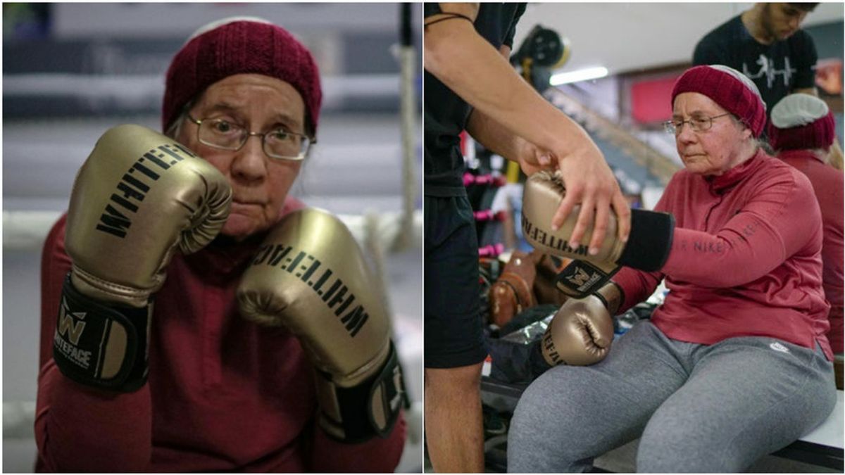 Nancy, la mujer con 75 años que boxea para luchar contra el Parkinson Nancy, la mujer con 75 años que boxea para luchar contra el Parkinson