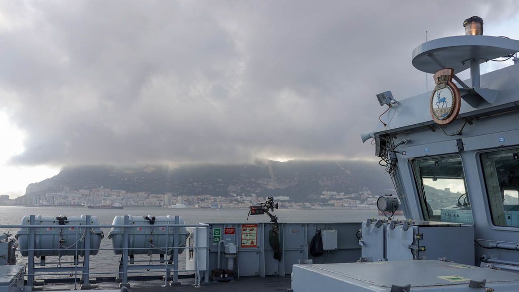 El 'HMS Trent' en una visita a Gibraltar