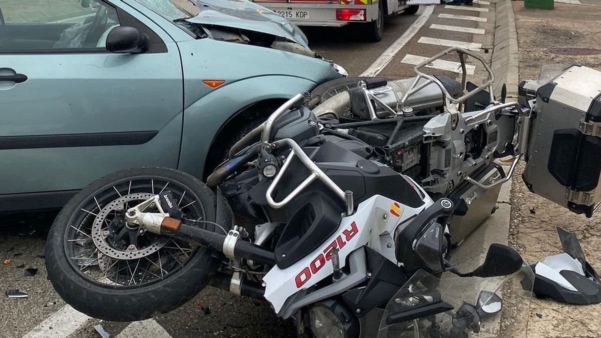 Mueren un motorista y un peatón en un atropello en Palencia Mueren un motorista y un peatón en un atropello en Palencia