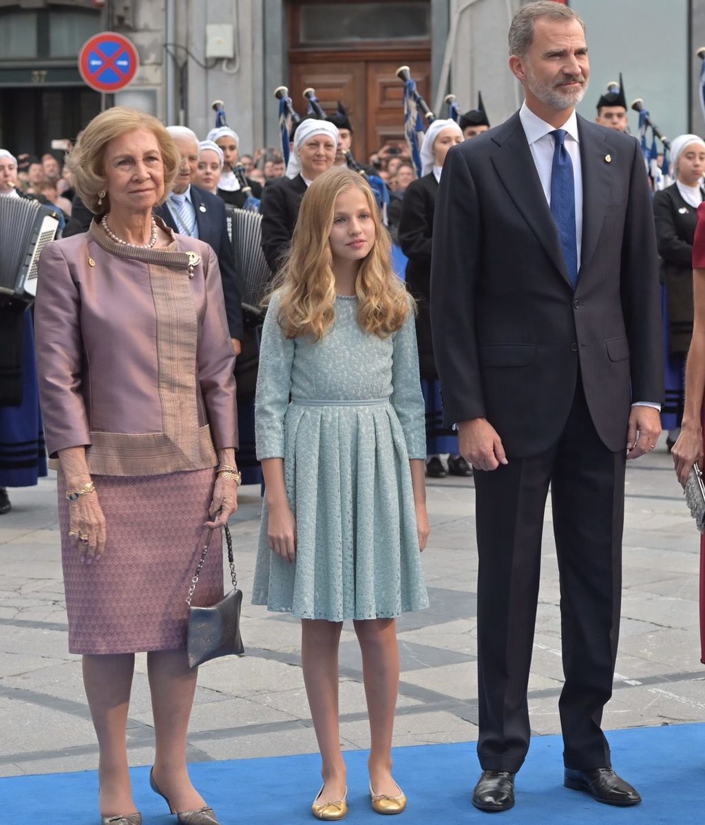 La heredera debutó de azul en los Princesa de Asturias