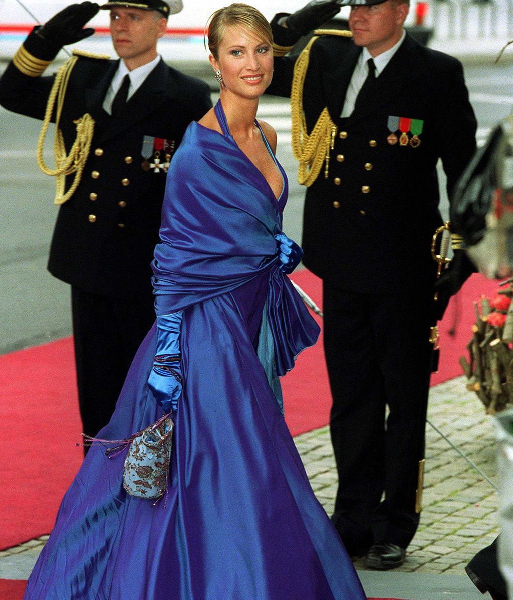 Eva Sannum en la boda de Haakon y Mette-Marit de Noruega