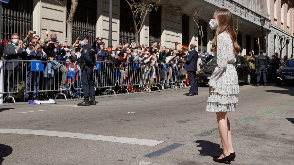 Primer acto oficial en solitario de la princesa Leonor