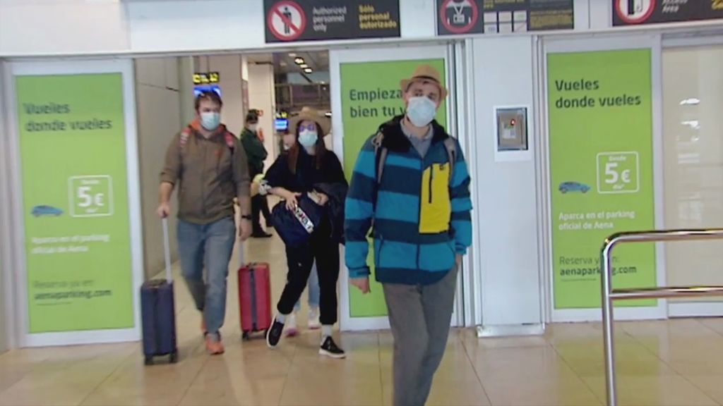 Llegada de los turistas a España