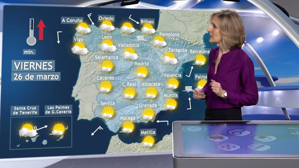 Se forma una borrasca sobre Canarias: el tiempo que hará en España el viernes, 26 de marzo