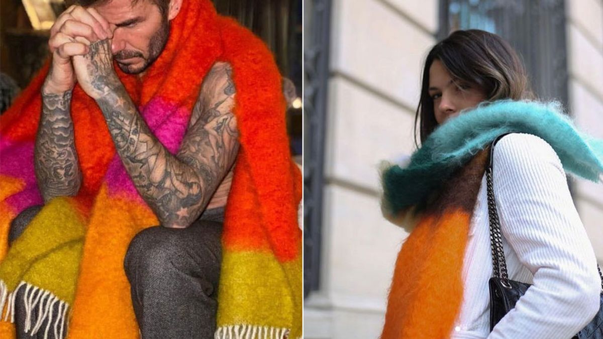 De La Rioja, al mundo: las bufandas que usan David Beckham o Laura Matamoros en los últimos fríos de primavera