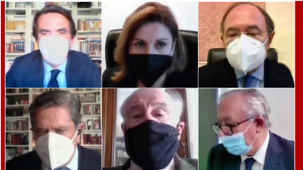 Los exdirigentes del PP, testigos por videconferencia y con mascarilla