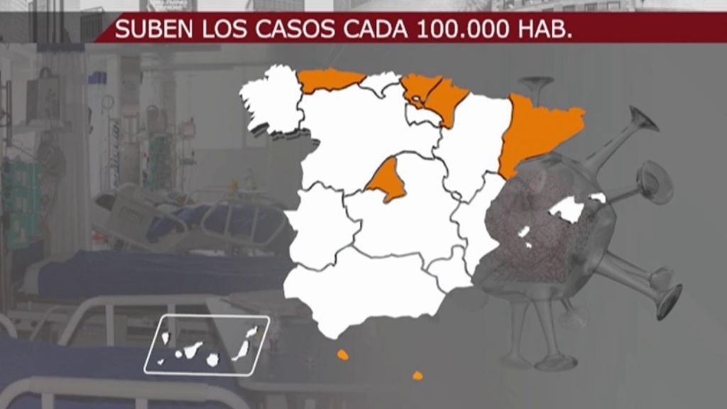La incidencia de la covid sigue al alza en España: las tasas de postividad vuelven crecer en 15 comunidades