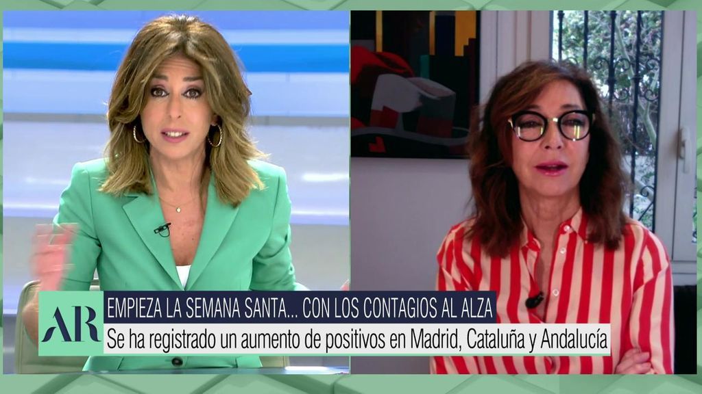 Ana Rosa se pronuncia sobre la llegada de extranjeros sin PCR