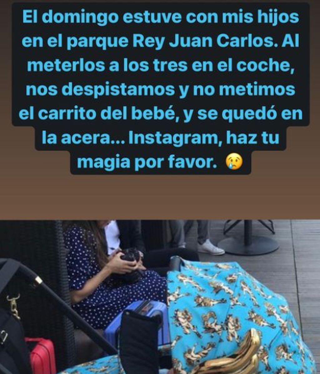 Sara Sálamo ha perdido el carrito de sus hijos