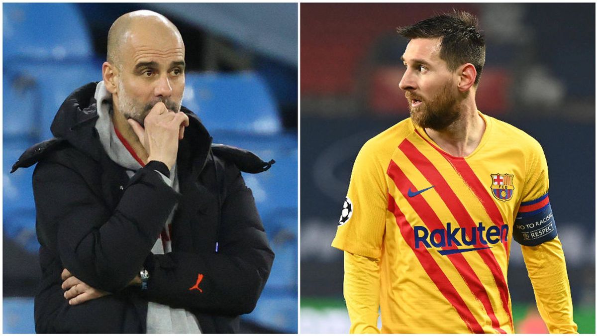 Pep Guardiola y Messi, lejos de volver a cruzar sus caminos. Pep Guardiola y Messi, lejos de volver a cruzar sus caminos.