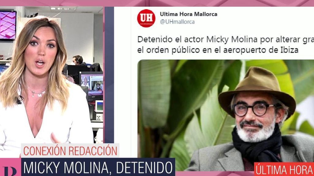 El actor Micky Molina, detenido en Ibiza por resistencia y desobediencia a la autoridad