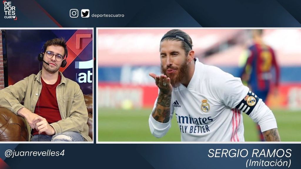 El 'falso' Sergio Ramos llega al de Twitch de Deportes Cuatro: "Hace unos días con Ibai, y hoy con unos desgraciaitos como vosotros"