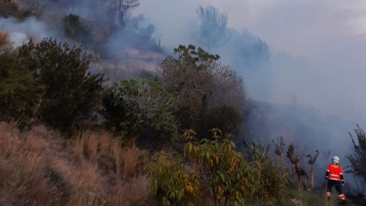 Rescatadas cinco personas, entre ellas una niña, al quedar atrapadas por un incendio en una cala de Málaga Rescatadas cinco personas, entre ellas una niña, al quedar atrapadas por un incendio en una cala de Málaga