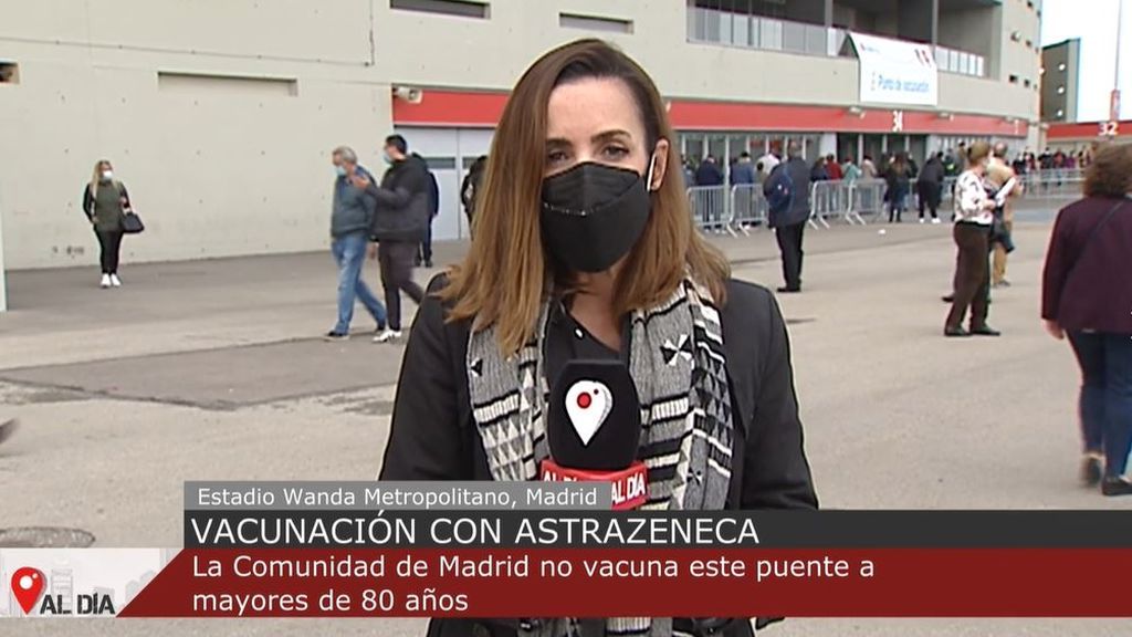 Vacunación masiva con AstraZeneca en Madrid: el Wanda Metropolitano acoge a los convocados entre 60 y 65 años