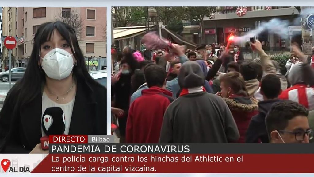 Incidentes en Bilbao antes final de fútbol, con joven trasladada al hospital