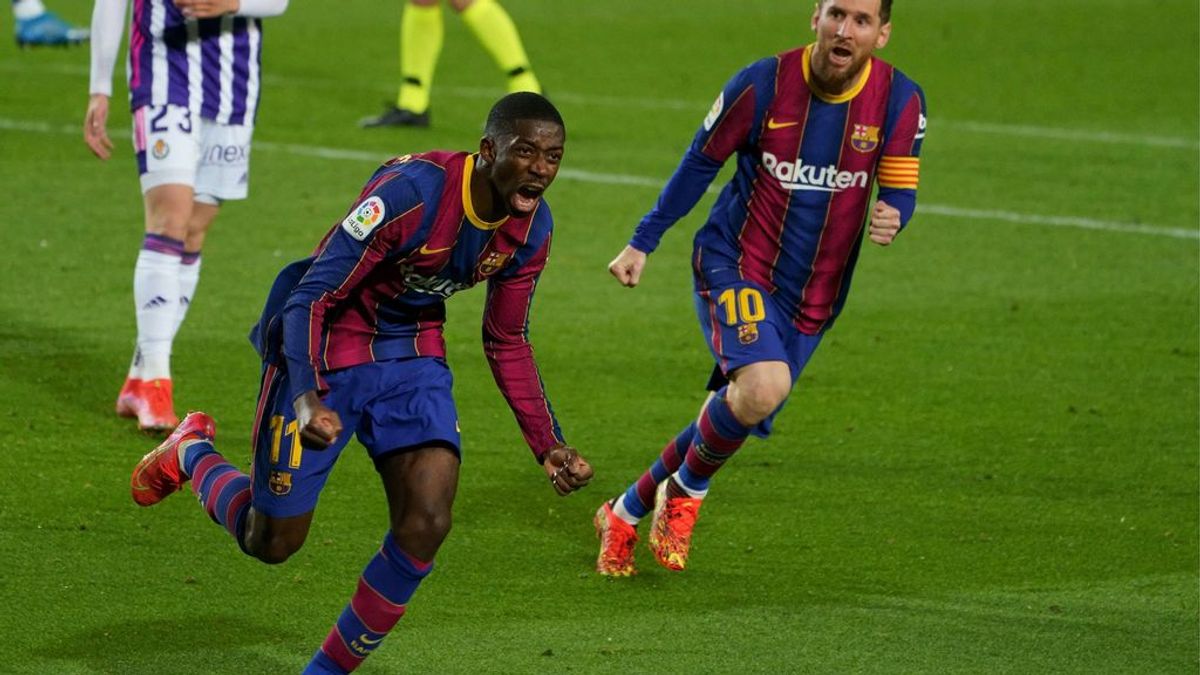 Dembéle salva in extremis al Barça ante el Valladolid (1-0)