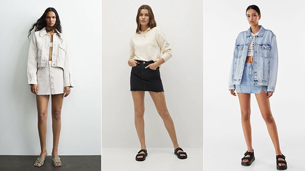 Minifaldas de Zara, Mango y Bershka