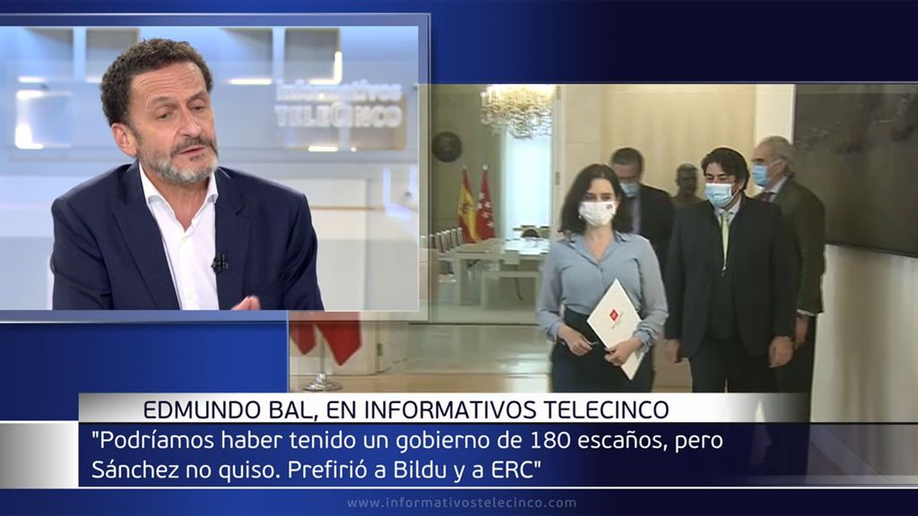 Edmundo Bal no descarta pactar con Ayuso, y recalca: “Ni con Podemos ni con Más Madrid ni con Vox”