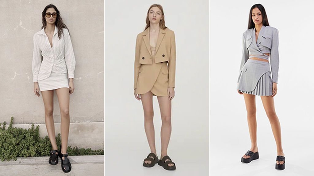 Minifaldas de Zara, Pull & Bear, Bershka