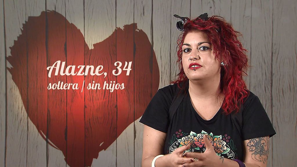 Alazne en el programa de 'First Dates'