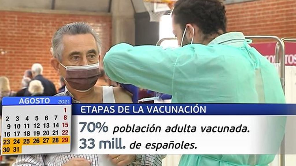Pedro Sánchez: "33 millones de españoles estarán vacunados a finales de agosto"