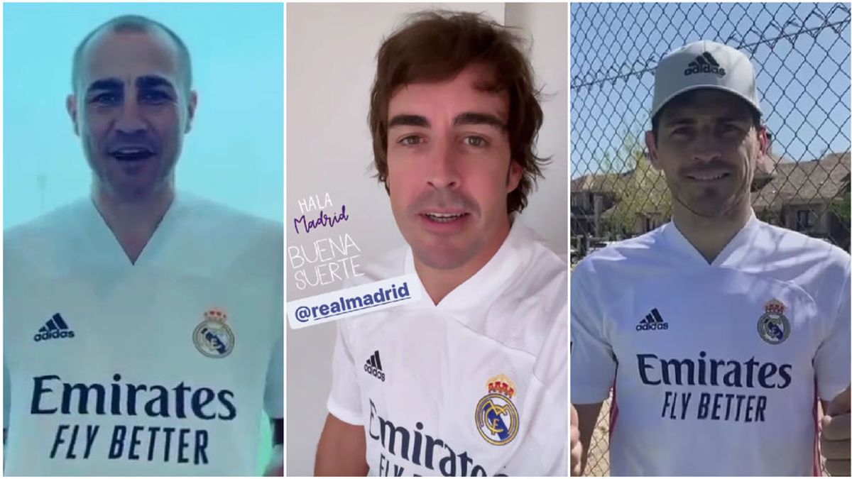 Fernando Alonso, Cannavaro o Casillas, algunos de los deportistas que han mandado un mensaje de apoyo al Madrid antes de medirse al Liverpool: "Toda la suerte del mundo" Fernando Alonso, Cannavaro o Casillas, algunos de los deportistas que han mandado un mensaje de apoyo al Madrid antes de medirse al Liverpool: "Toda la suerte del mundo"