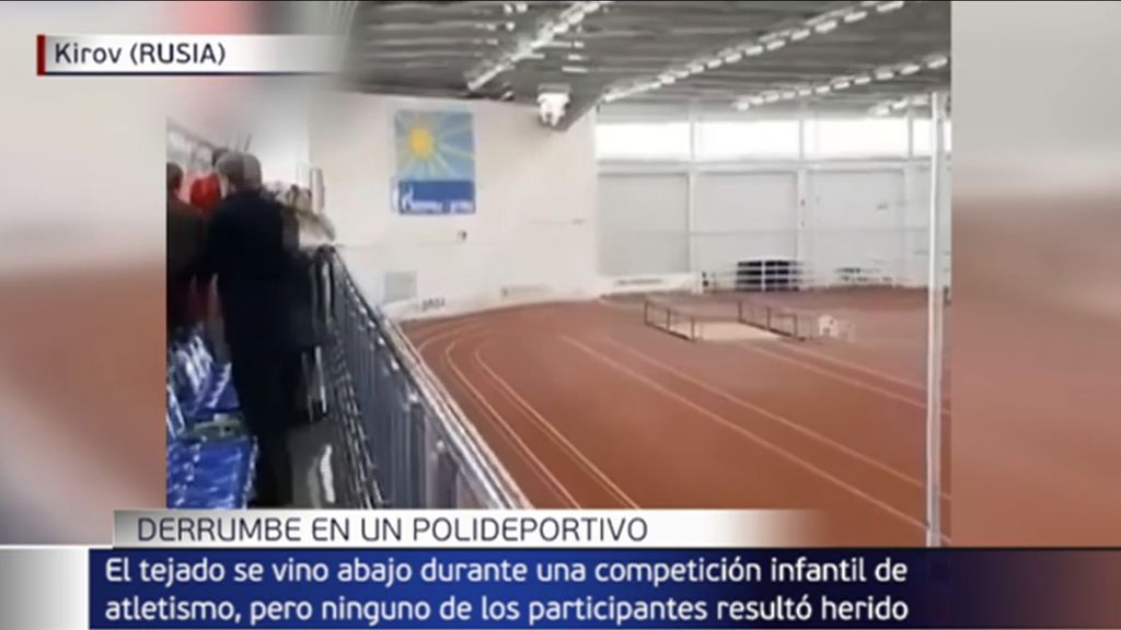 Una competición infantil, a punto de terminar en tragedia: el techo del polideportivo se derrumbó