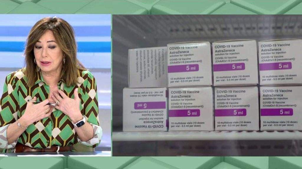 Ana Rosa confiesa si se va a poner la vacuna AstraZeneca