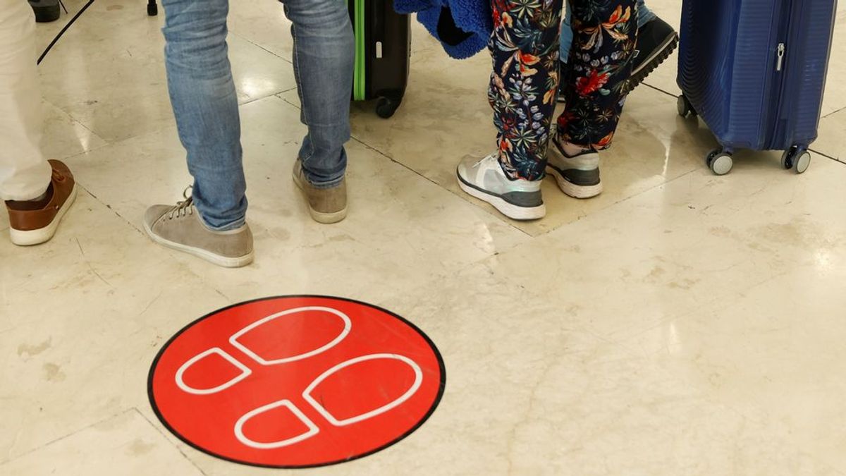 Señalética en el aeropuerto de Madrid-Barajas
