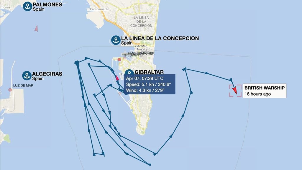 La primera salida del `HMS Trent´
