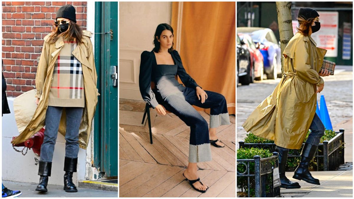 Irina Shayk y cómo llevar los pantalones vaqueros 'foolep up': así podrás combinar estos jeans que vuelven a estar de moda.