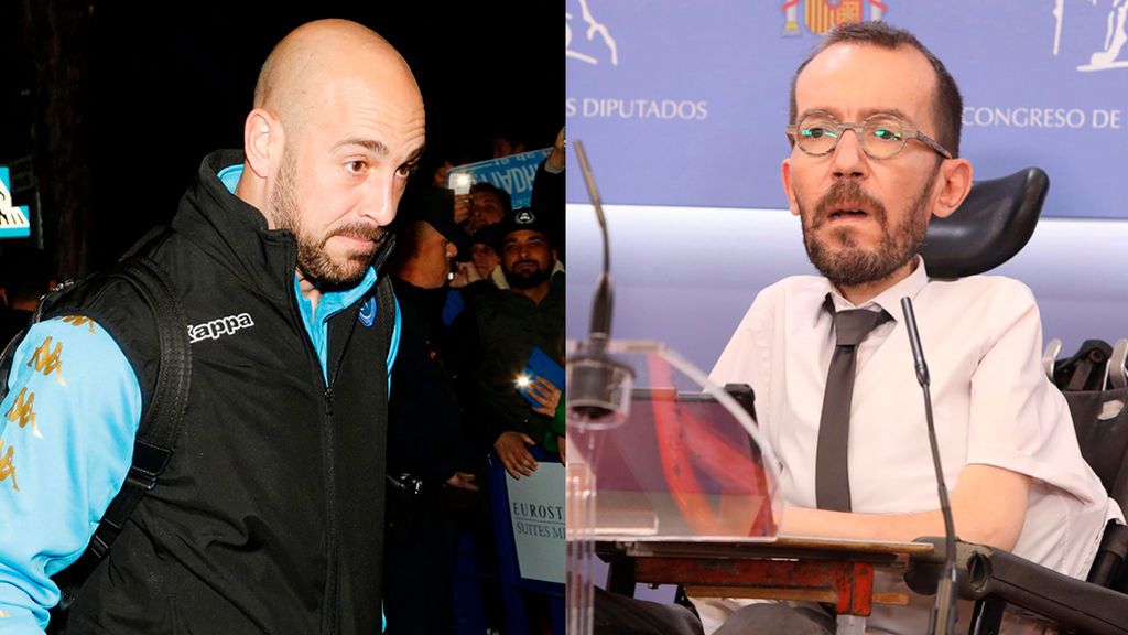 Pepe Reina llama "miserable" a Echenique por decir que la protesta contra Vox en Vallecas fue "pacífica" Pepe Reina llama "miserable" a Echenique por decir que la protesta contra Vox en Vallecas fue "pacífica"