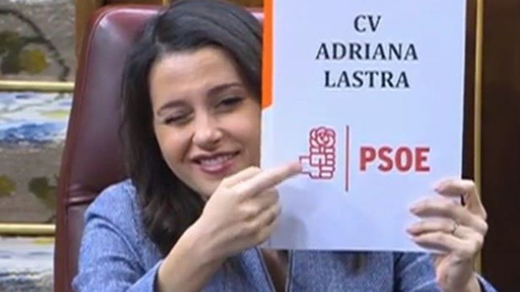 Arrimadas ironiza sobre el currículum vitae de Adriana Lastra