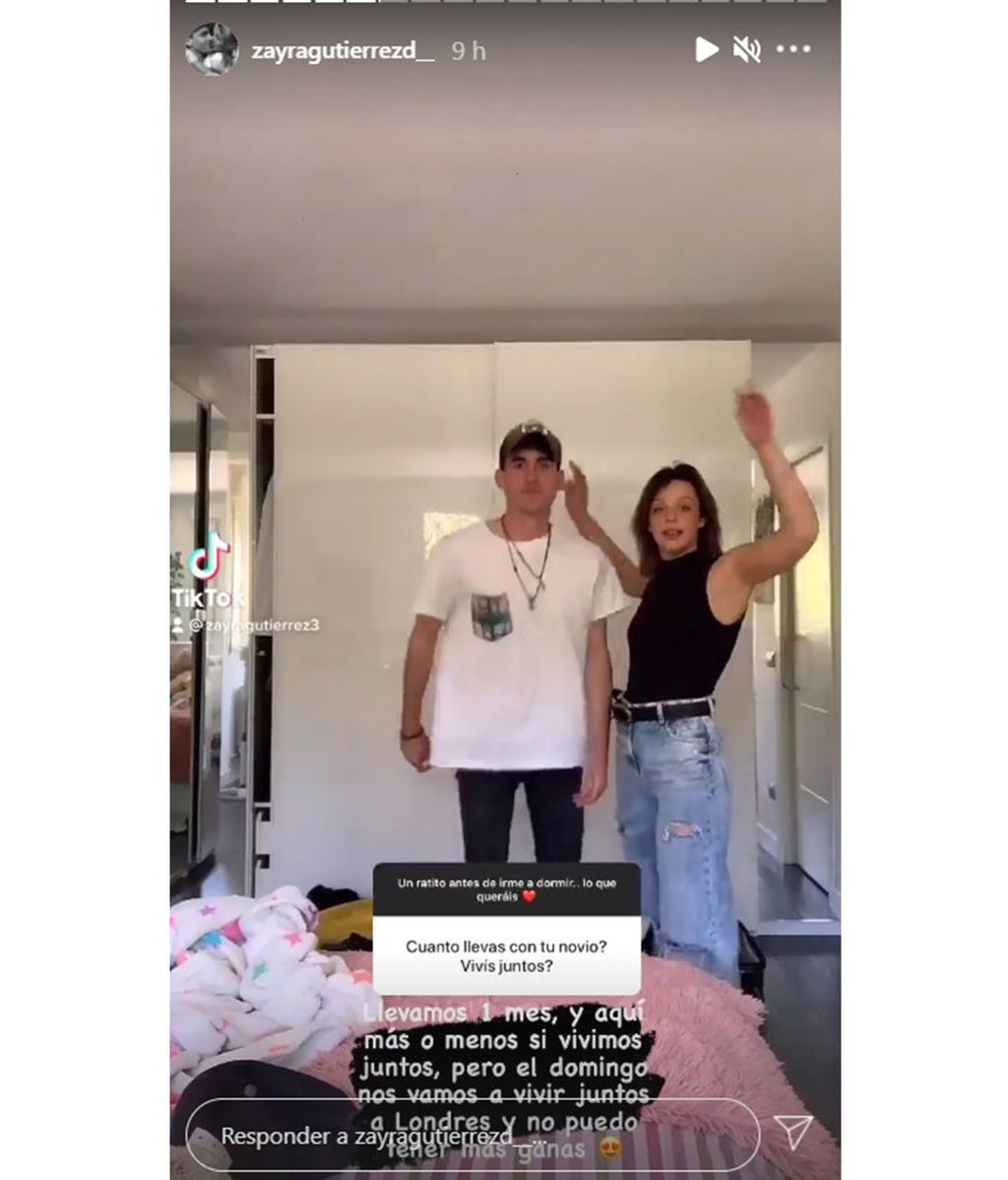 Zayra Gutiérrez y su novio se mudan a Londres un mes después de iniciar su relación