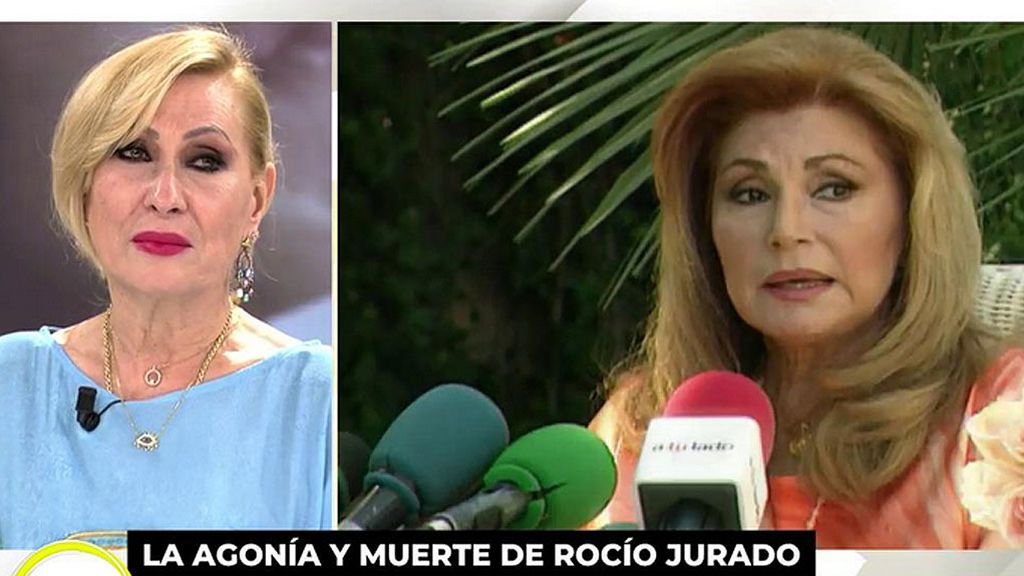 Rosa Benito se rompe al escuchar a Rocío Jurado hablar de su cáncer