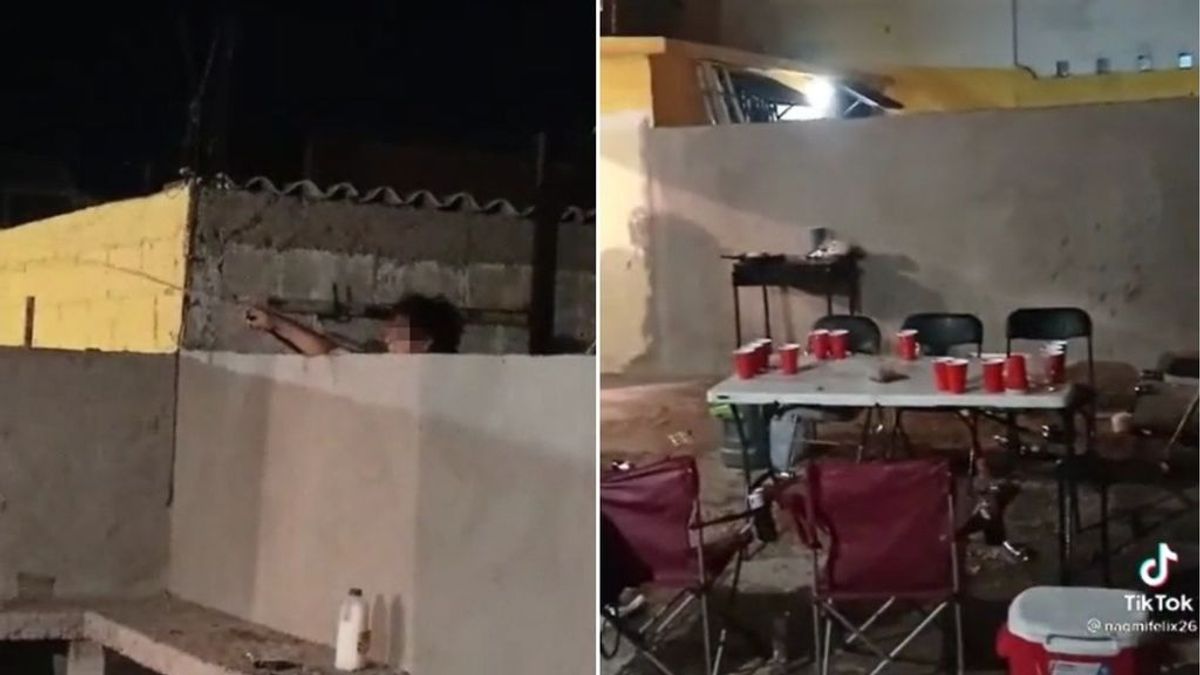 Una mujer arruina la barbacoa de sus vecinos con un manguerazo y se hace viral en TikTok