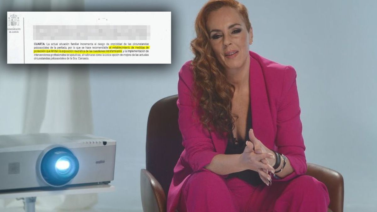 El informe clave sobre Rocío Carrasco: las peritos recomendaron protección para ella El informe clave sobre Rocío Carrasco: las peritos recomendaron protección para ella