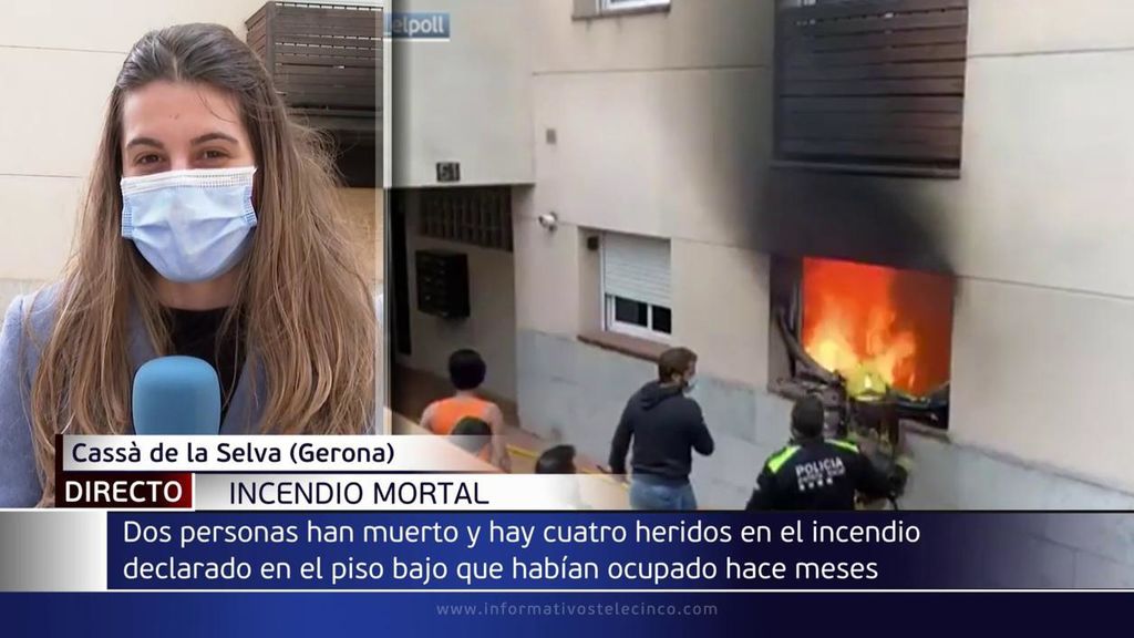 El piso donde han muerto dos personas tras un incendio en Girona estaba okupado