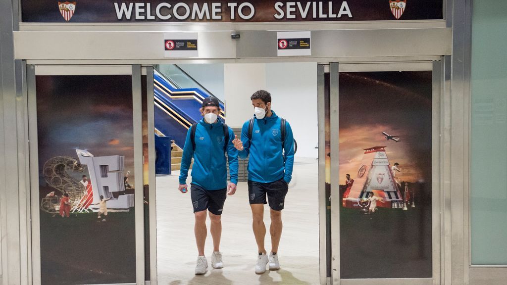 El Athletic ya está en Sevilla para la final de la Copa del Rey.