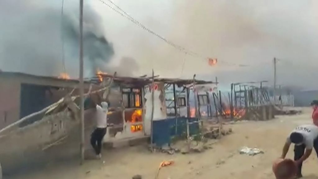incendio en Perú
