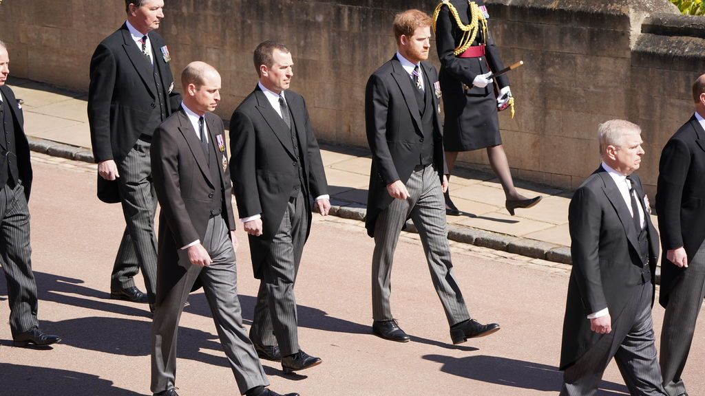 Funeral del duque de Edimburgo: la reina Isabel II y su familia le dan el último adiós