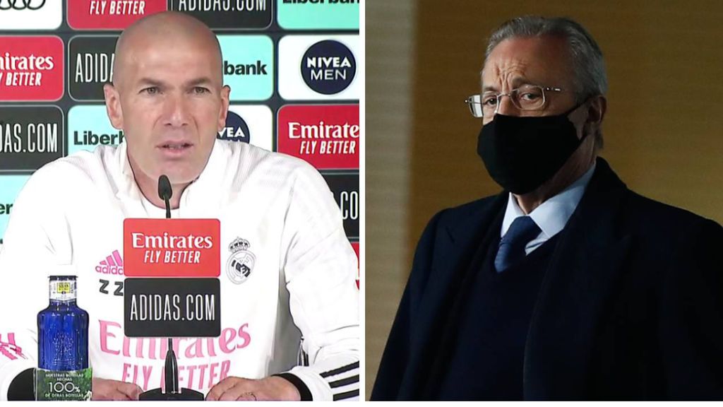 Florentino Pérez quiere la continuidad de Zidane la próxima temporada: el técnico francés tira balones fuera