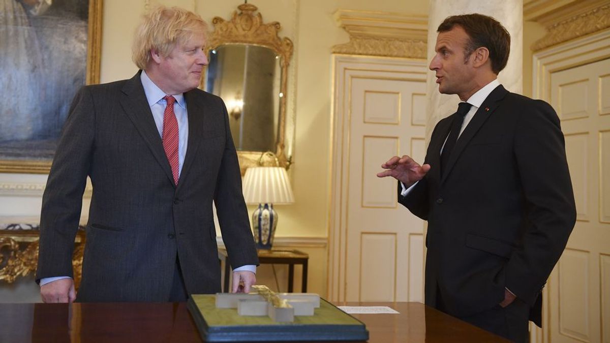 Boris Johnson y Macron, en contra de la Superliga europea