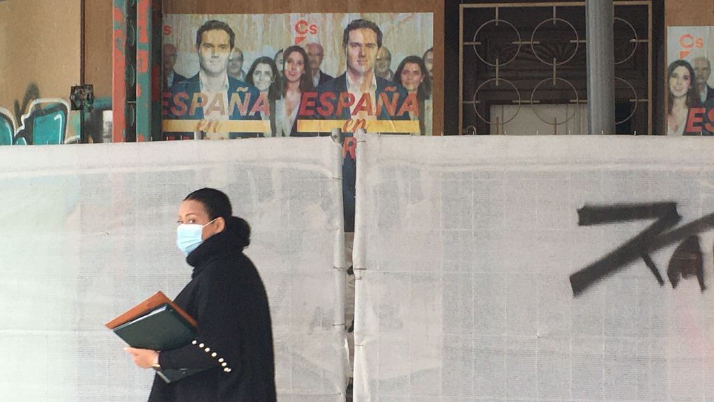 Carteles de Albert Rivera en las calles de Madrid