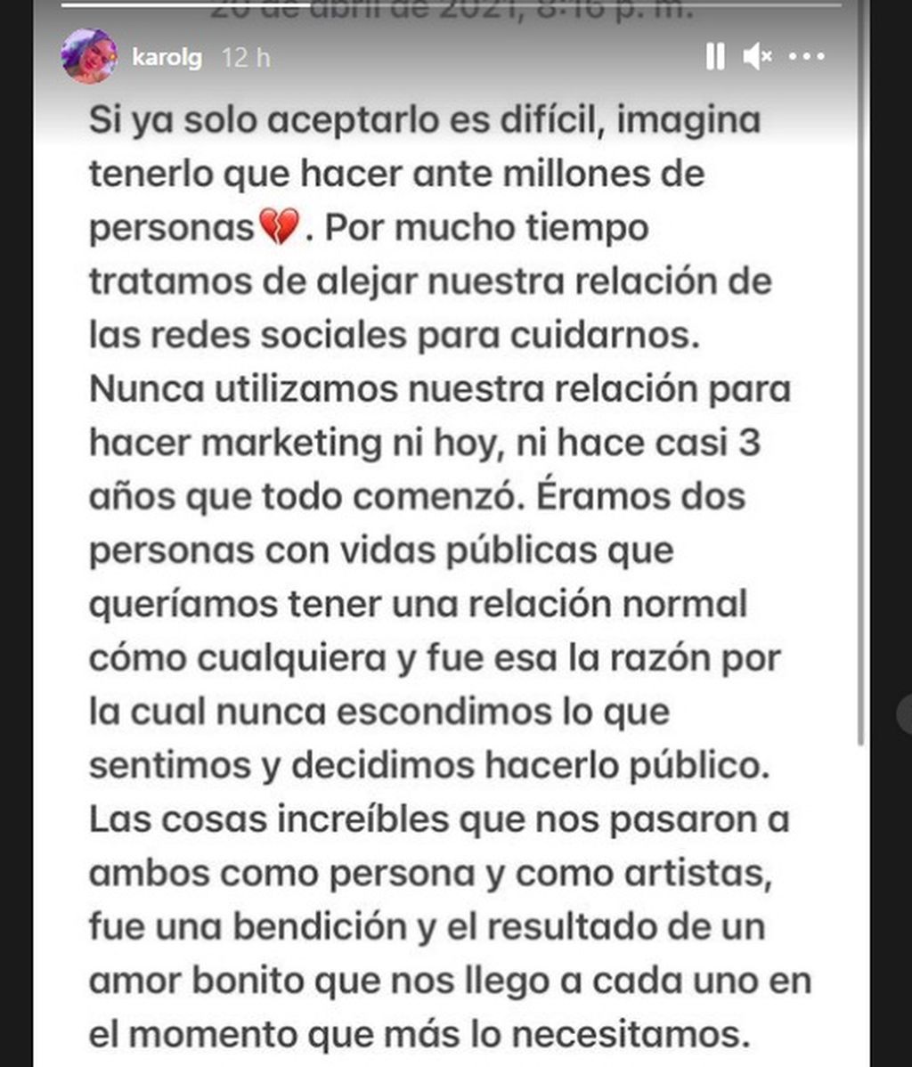 Los cantantes Karol G y Anual AA confirman los rumores sobre su ruptura