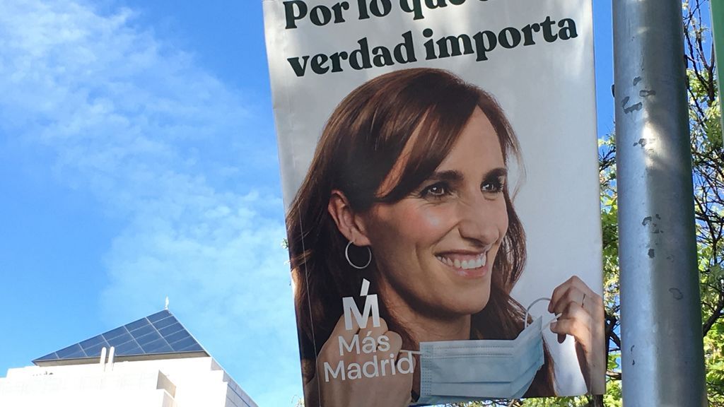 Cartel electoral de Más Madrid