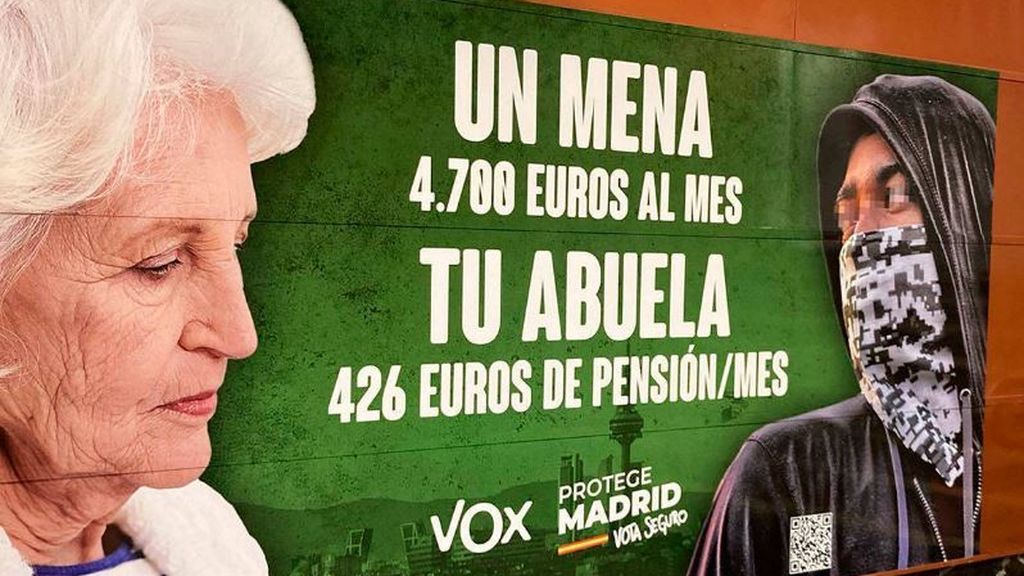 El cartel de Vox contra los menores no acompañados provoca duras críticas y la investigación de la Fiscalía