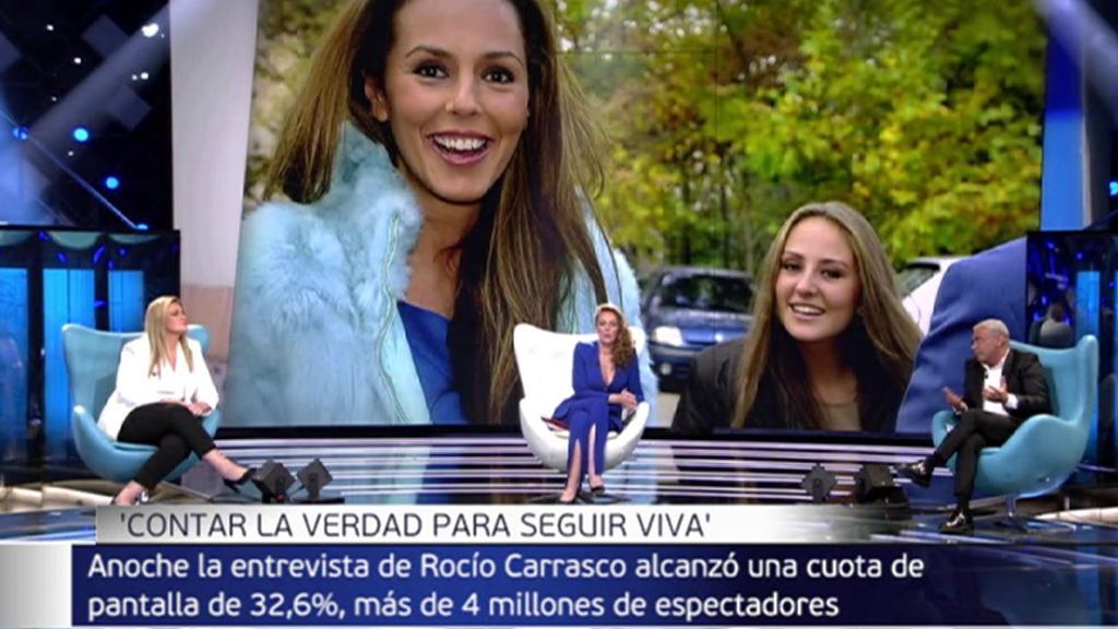 Más de 4.100.000 espectadores vieron la desgarradora entrevista en directo de Rocío Carrasco