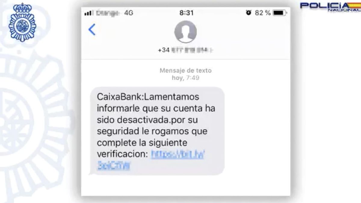 La Policía alerta del último caso de Phishing : un SMS de CaixaBank intenta robar tus datos