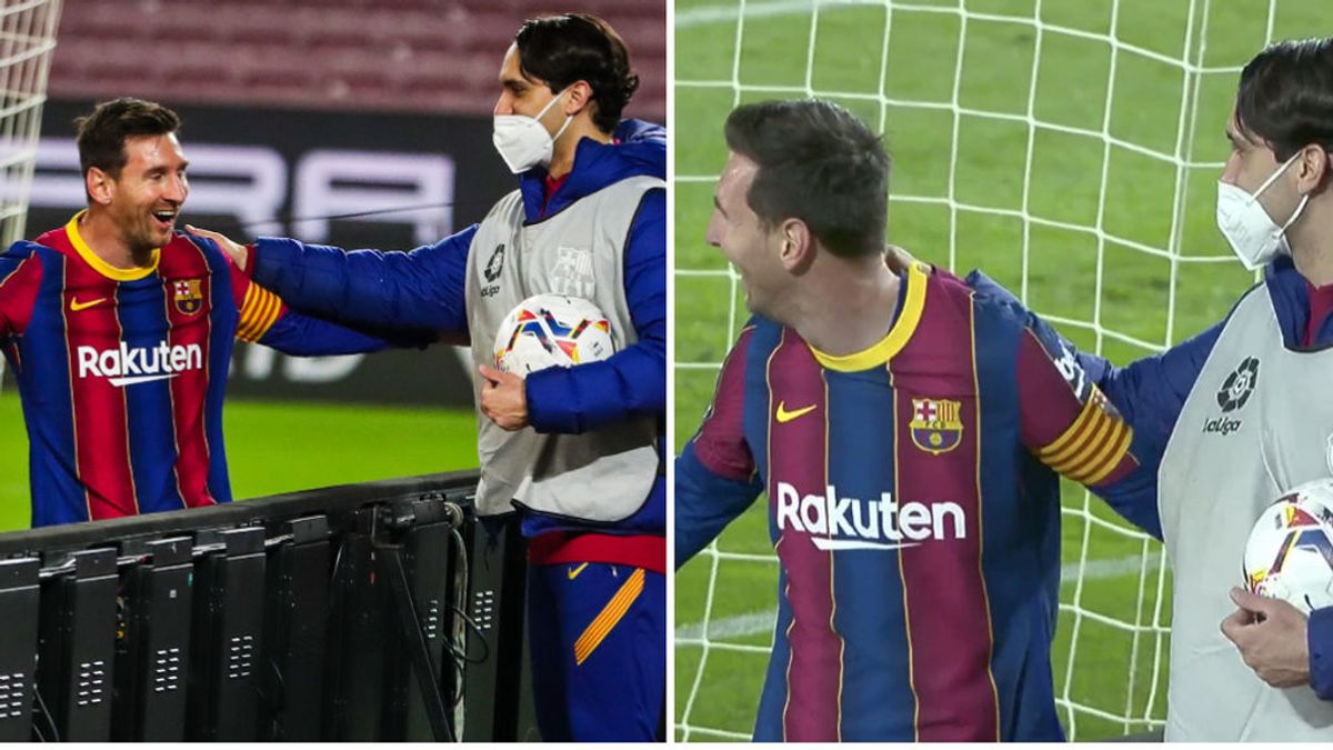 Messi irradia felicidad: partidazo ante el Getafe y celebración con uno de los recogepelotas